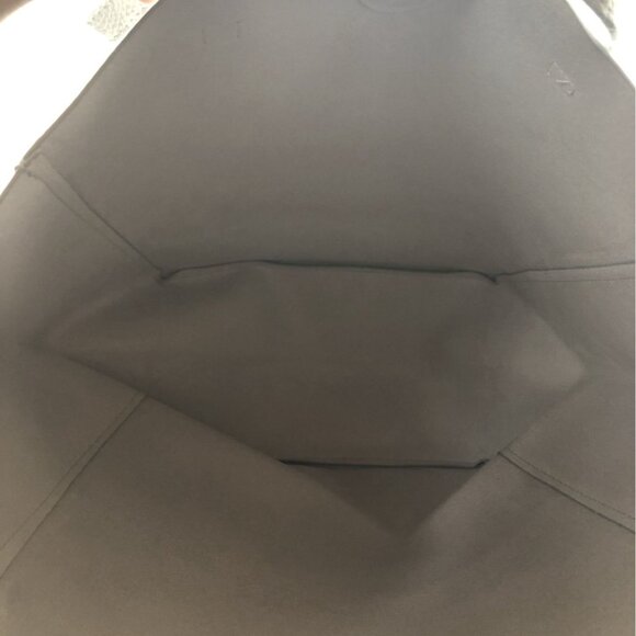 Expouch Womens Grey Tote PU Leather Shoulder Bag Satchel Handbag For Work Travel - Picture 6 of 6